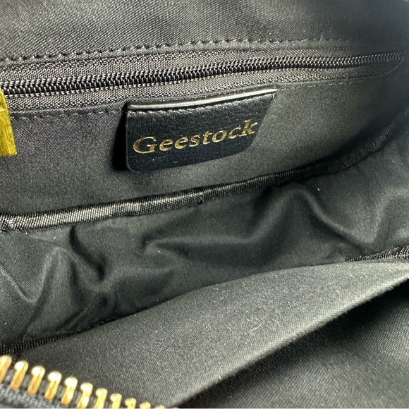 Geestock Black Fanny Packs Faux Leather Waist Bags Waterproof Belt Bag Brand New - Picture 2 of 7